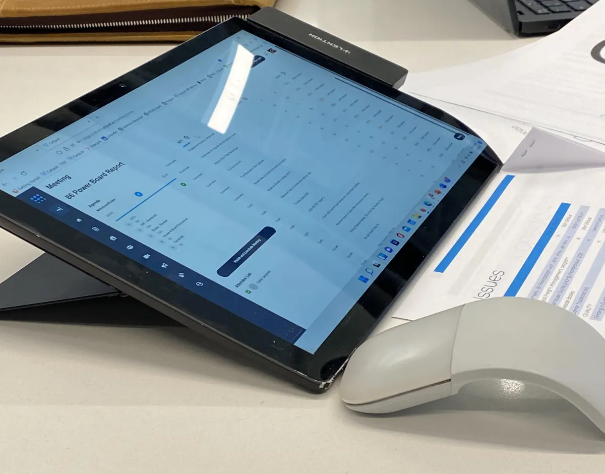 strategic planning kpi tablet